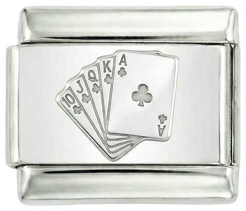 Royal Flush, på sølv