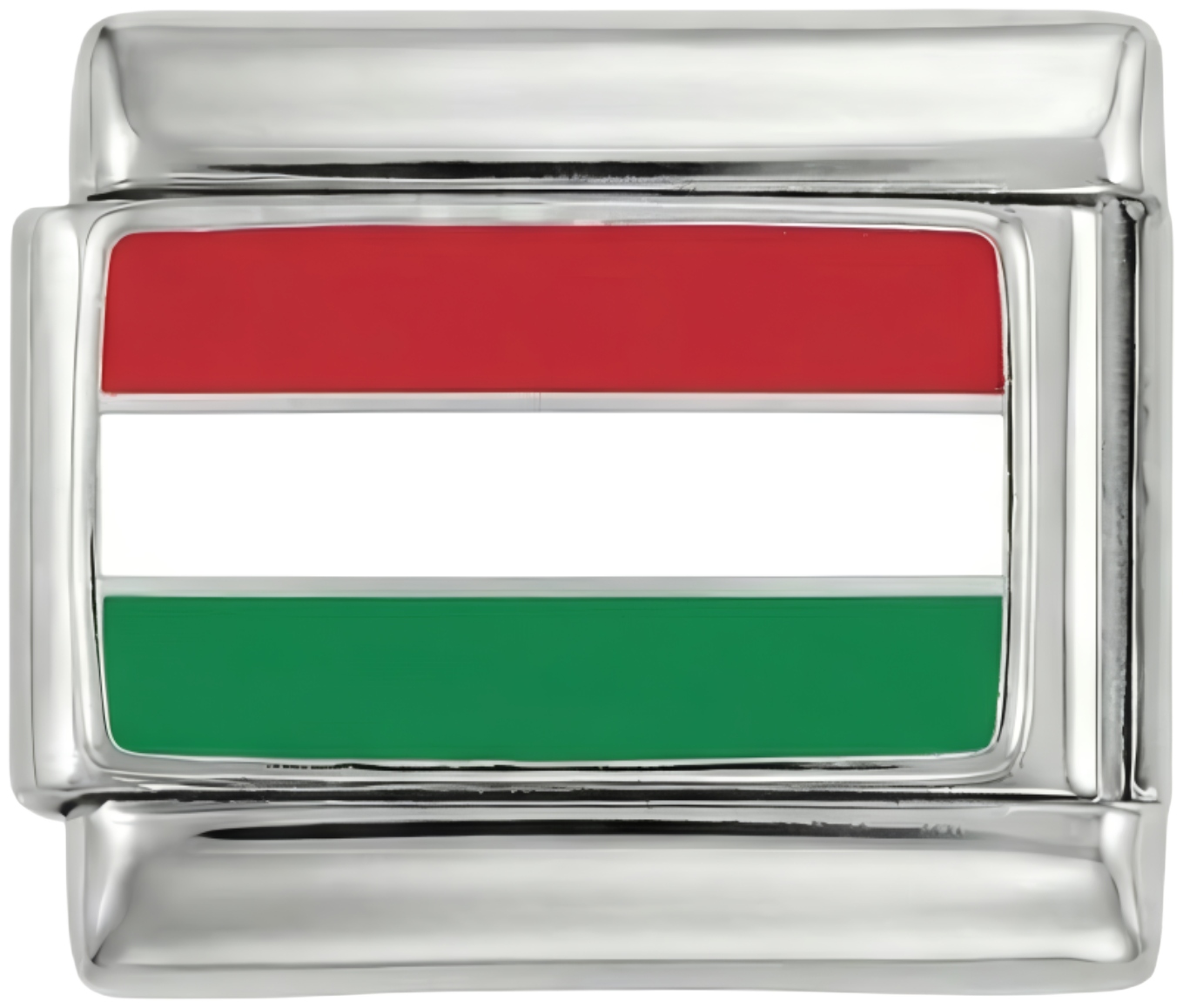 Ungarns flag, på sølv