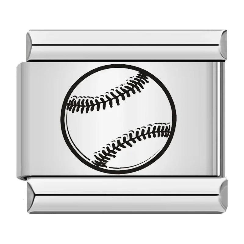 Tennis, on Silver - Charms Official