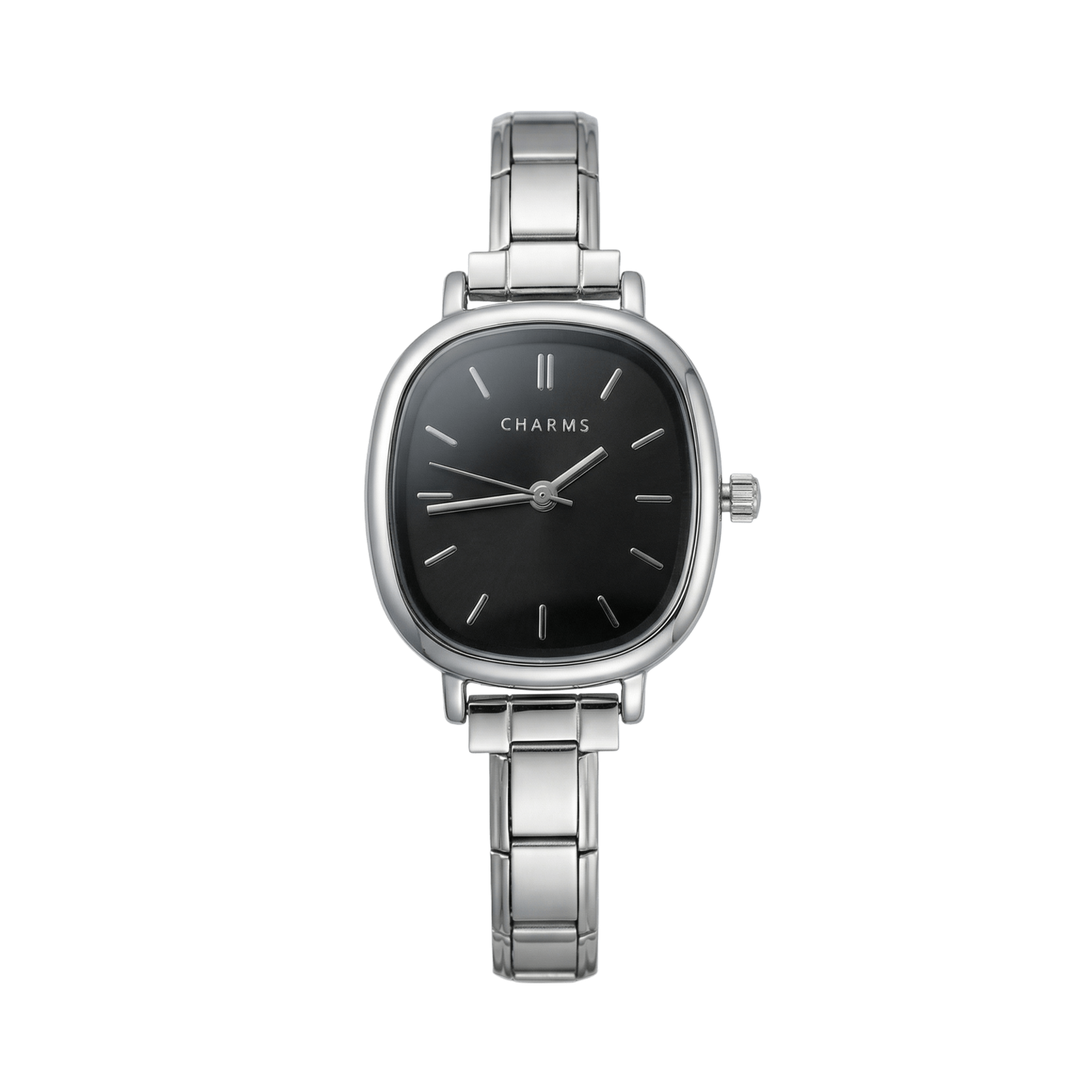 Capri Watch Silver Black Dial