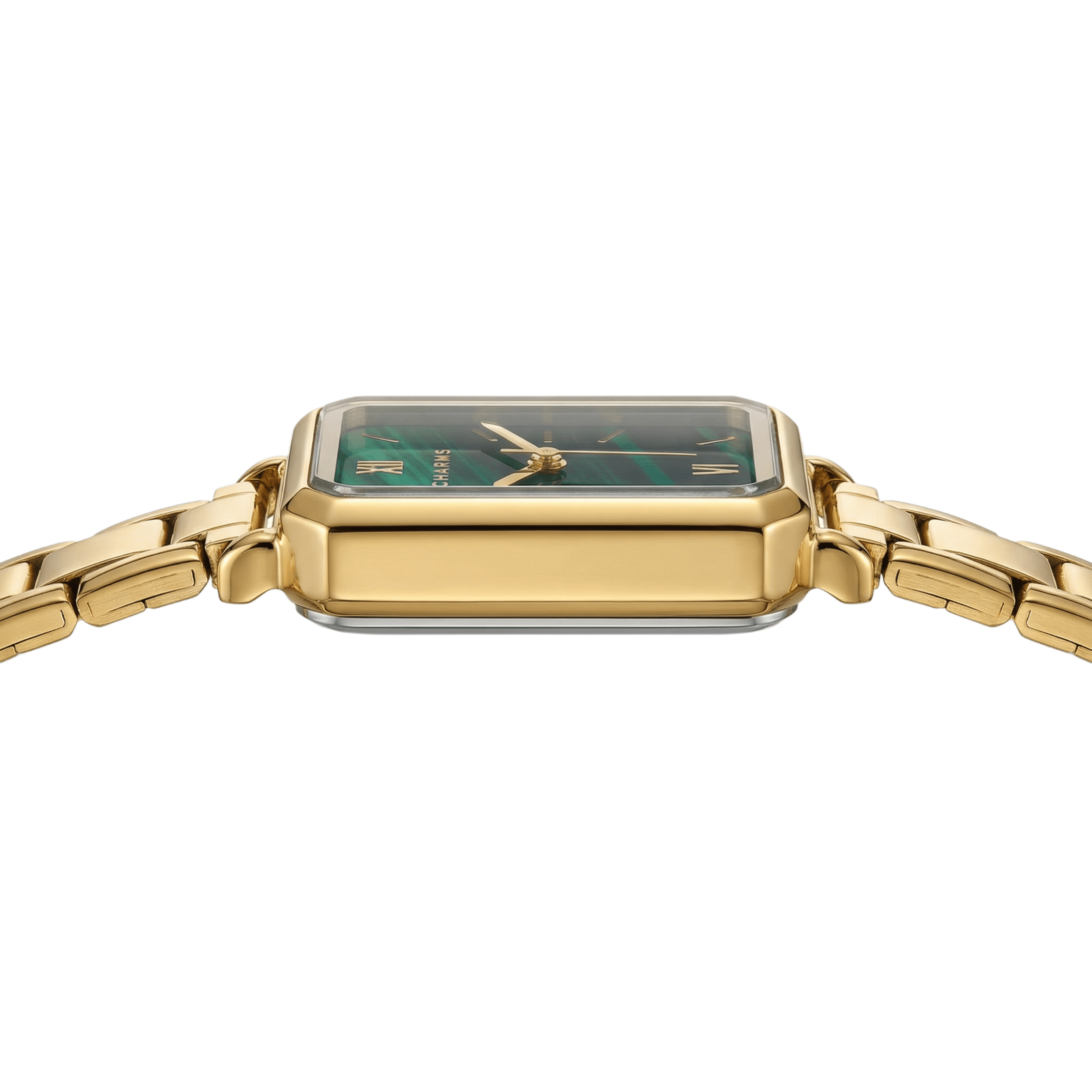 Como – Guldmodel med smaragdgrøn urskive
