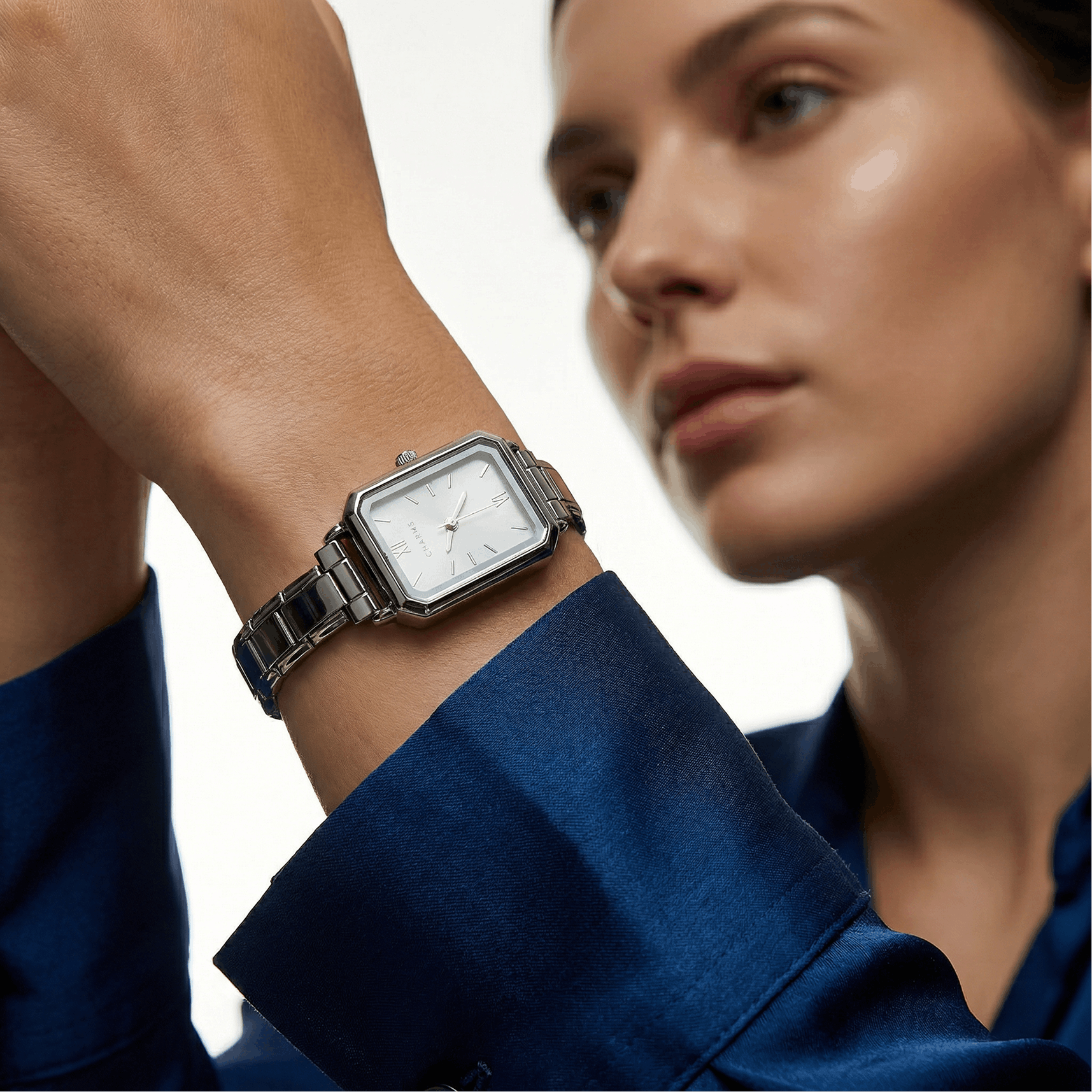 Como – Sølvmodel med hvid urskive