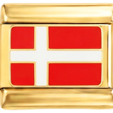 SKAL TILFØJES - Danmarks flag, på guld