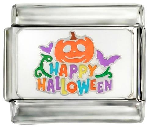 SKAL TILFØJES - Glædelig Halloween med græskar i sølv