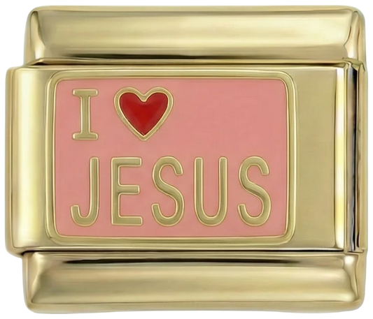 I Love Jesus on Pink Plate on Gold - I-Love-Jesus-on-Pink-Plate-on-Gold.png