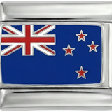 New Zealands flag, på sølv