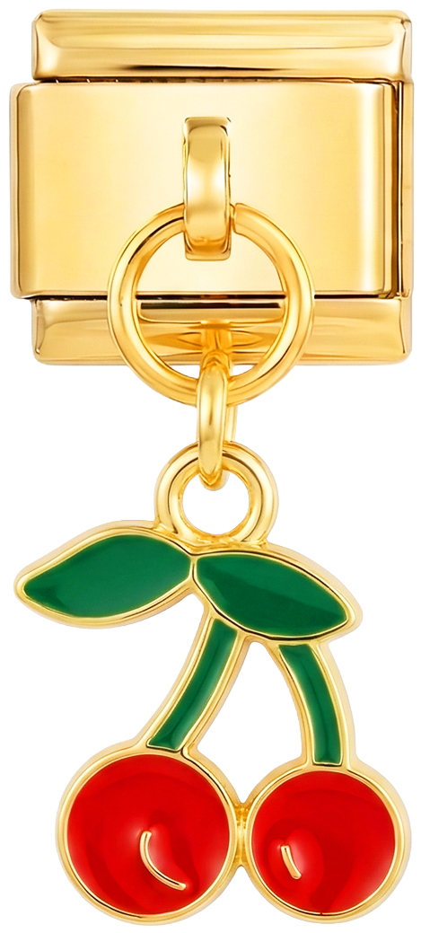 Et par kirsebær i guld