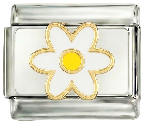 SKAL TILFØJES - Hvid marguerit med gul midte