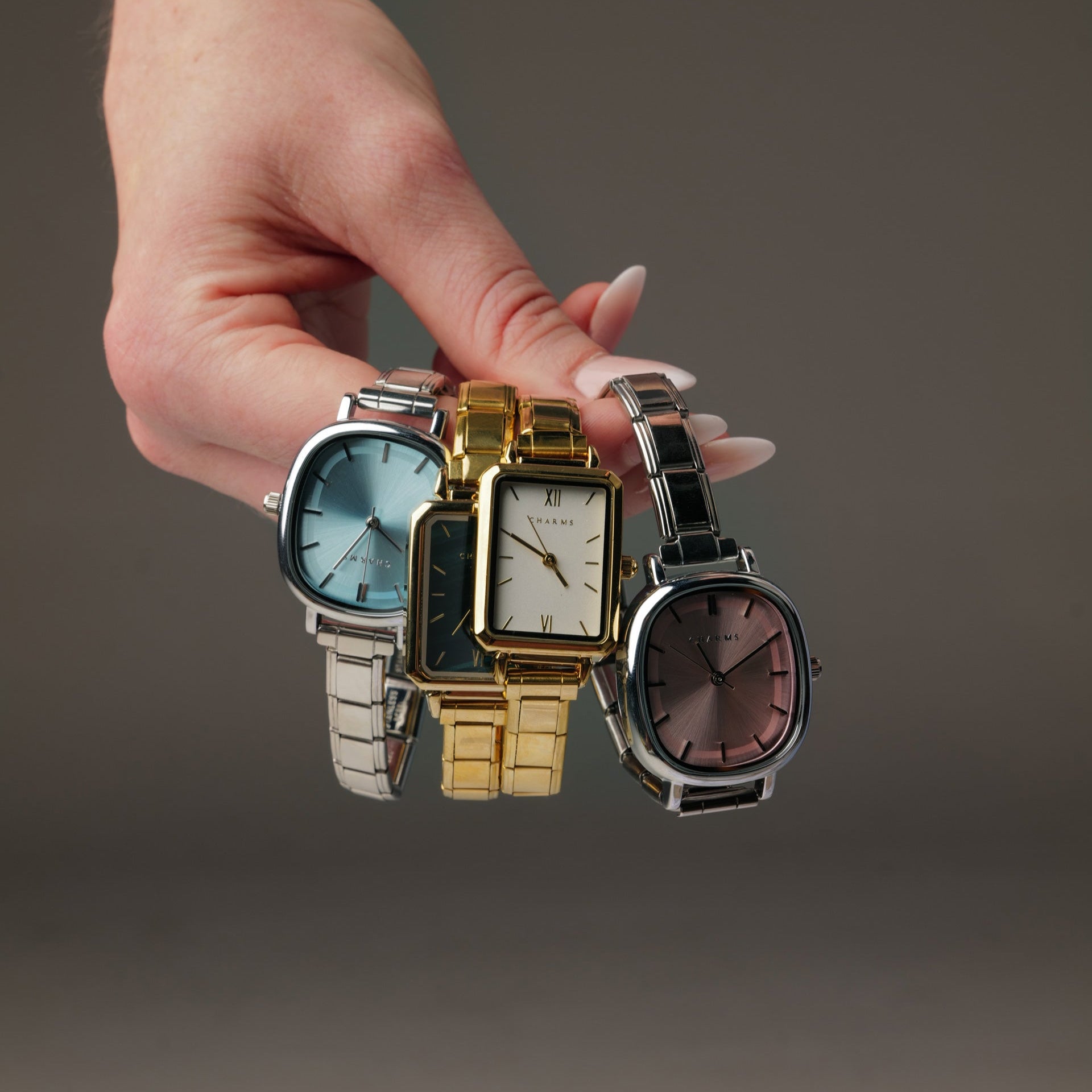 Capri – Sølvmodel med lyserød urskive