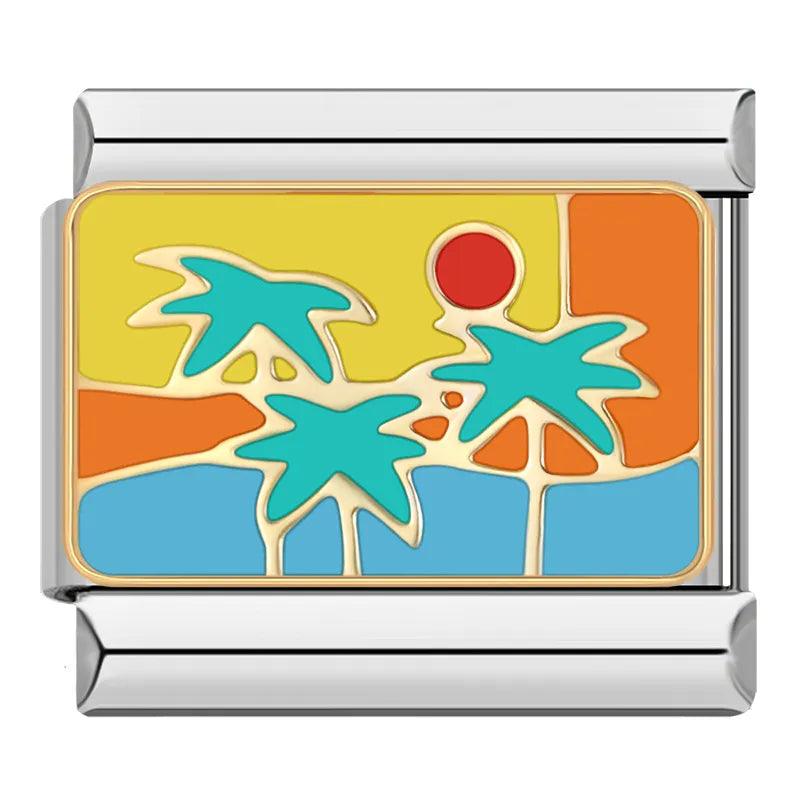 Palm Trees at Sunny Beach - Charms Official