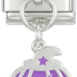 Purple Pumpkin Hanging Silver - purple-pumpkin-cat-hanging-silver.png